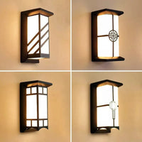 Applique murale LED d'extérieur en plastique/aluminium, étanche IP65 pour porte d'entrée, jardin, patio, terrasse et maison | Marco Lucetti