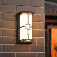 Applique murale LED d'extérieur en plastique/aluminium, étanche IP65 pour porte d'entrée, jardin, patio, terrasse et maison | Marco Lucetti