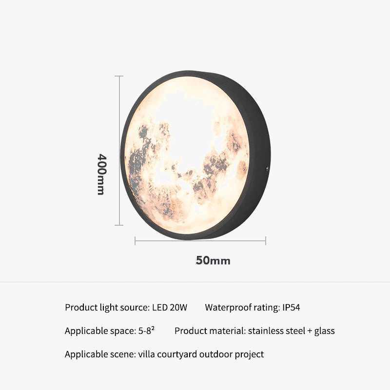 Applique Murale LED d'Extérieur Moderne Etanche - Idéale pour Porche, Balcon et Jardin | Marco Lucetti