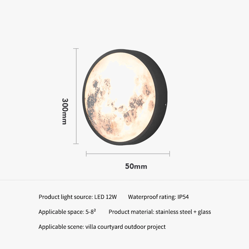 Applique Murale LED d'Extérieur Moderne Etanche - Idéale pour Porche, Balcon et Jardin | Marco Lucetti