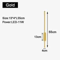 Applique murale LED d'intérieur Gold & Black | Marco Lucetti