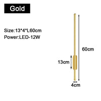 Applique murale LED d'intérieur Gold & Black | Marco Lucetti A Or 60cm 12w / Blanc chaud