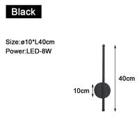 Applique murale LED d'intérieur Gold & Black | Marco Lucetti B Noir 40cm 8w / Blanc chaud