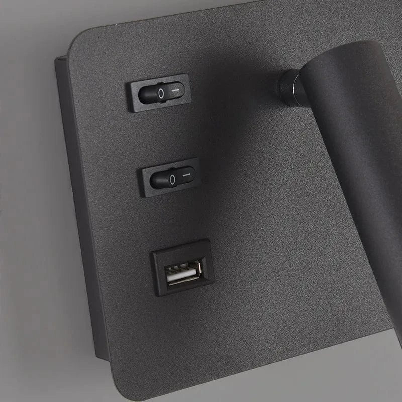 Applique murale LED d'intérieur moderne avec port USB | Marco Lucetti