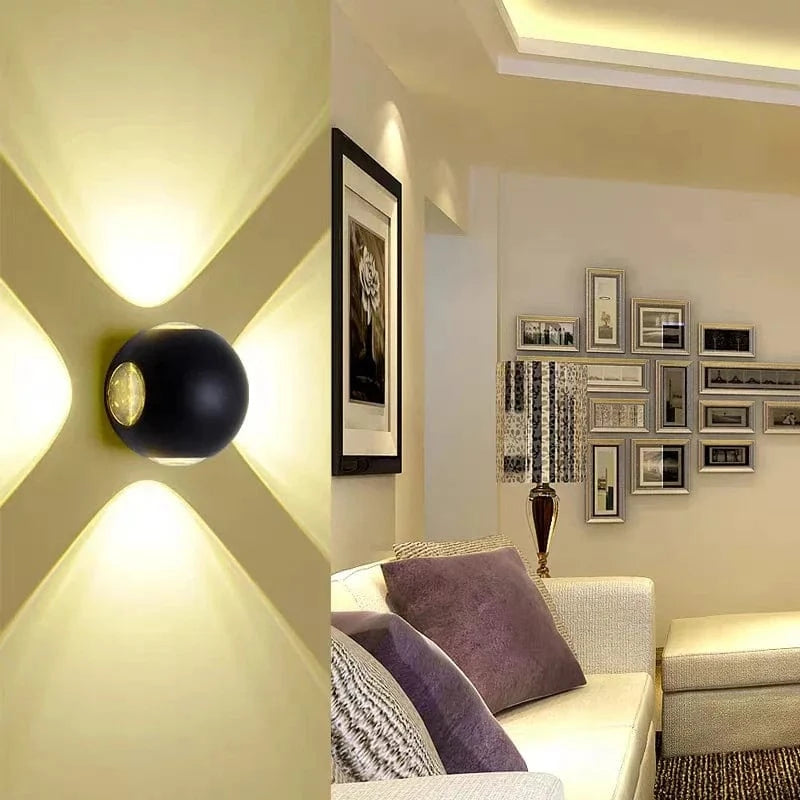 Applique murale LED de jardin étanche - Design 4 côtés | Marco Lucetti