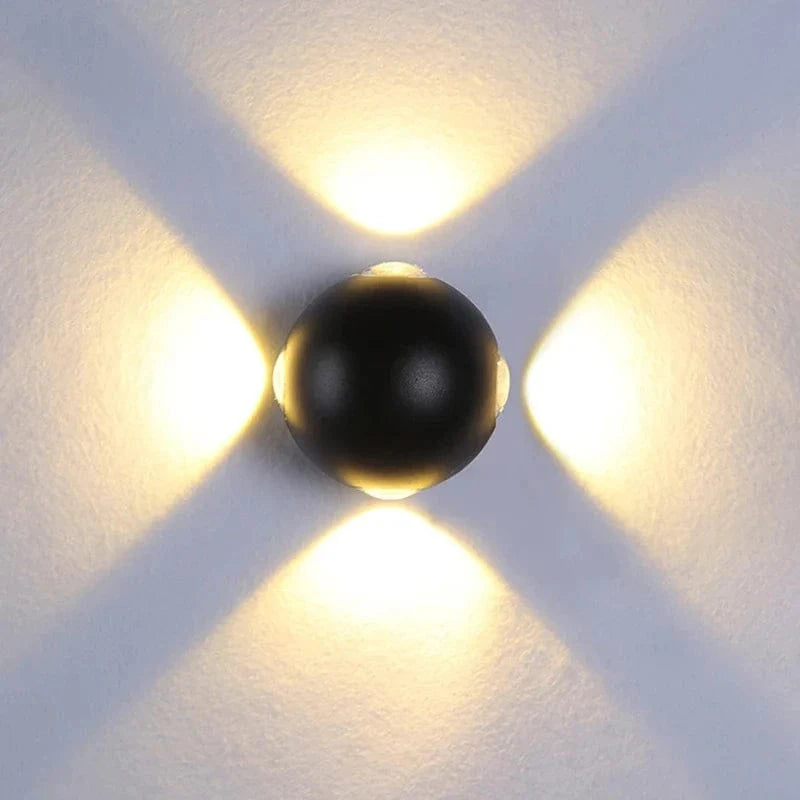 Applique murale LED de jardin étanche - Design 4 côtés | Marco Lucetti