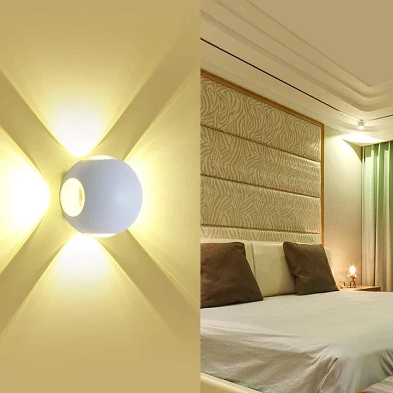 Applique murale LED de jardin étanche - Design 4 côtés | Marco Lucetti