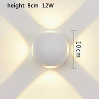 Applique murale LED de jardin étanche - Design 4 côtés | Marco Lucetti Blanc / Rouge