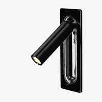 Applique murale LED de lecture à angle ajustable | Marco Lucetti Noir