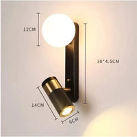 Applique murale LED de lecture design | Marco Lucetti Noir / Blanc chaud (2700-3500K)