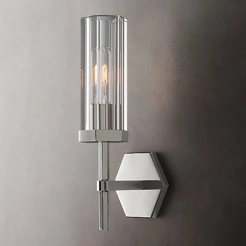 Applique murale LED de luxe américaine "Éclat Cristal" en métal doré | Marco Lucetti A-Chrome H36cm