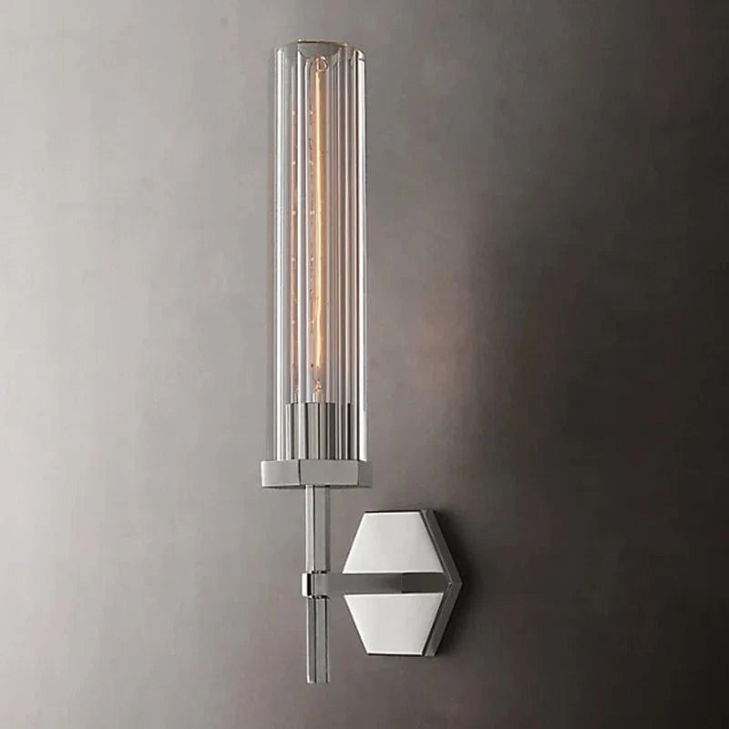 Applique murale LED de luxe américaine "Éclat Cristal" en métal doré | Marco Lucetti B-Chrome H49cm