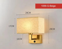 Applique murale Led de luxe avec abat-jour en tissu | Marco Lucetti 1056 2 / Gradation tricolore | 11-15W