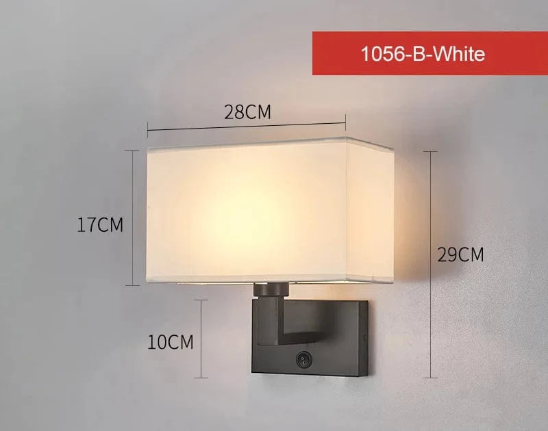 Applique murale Led de luxe avec abat-jour en tissu | Marco Lucetti 1056 4 / Gradation tricolore | 11-15W