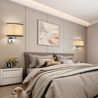 Applique murale Led de luxe avec abat-jour en tissu | Marco Lucetti