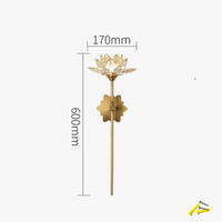 Applique murale LED de luxe en cristal en forme de lotus | Marco Lucetti