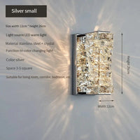 Applique Murale LED de Luxe en Cristal K9 Moderne | Marco Lucetti