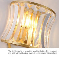 Applique murale LED de luxe en cristal noir et doré | Marco Lucetti