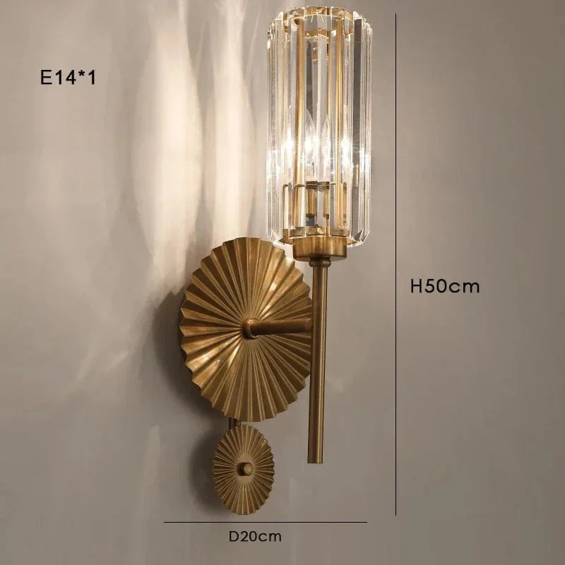 Applique murale LED de luxe en cristal postmoderne | Marco Lucetti G / Blanc chaud