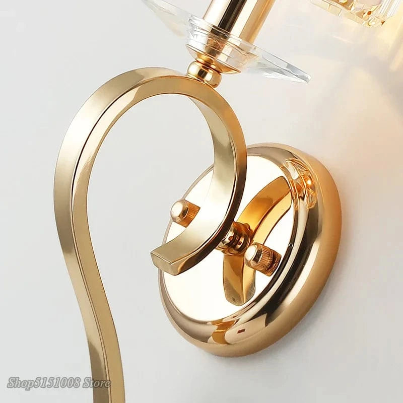 Applique Murale LED de Luxe en Cristal, Style Post-Moderne Américain | Marco Lucetti