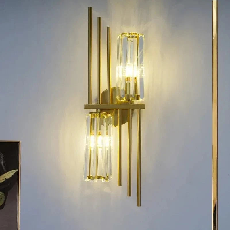 Applique murale LED de luxe en cristal - Style post-moderne | Marco Lucetti