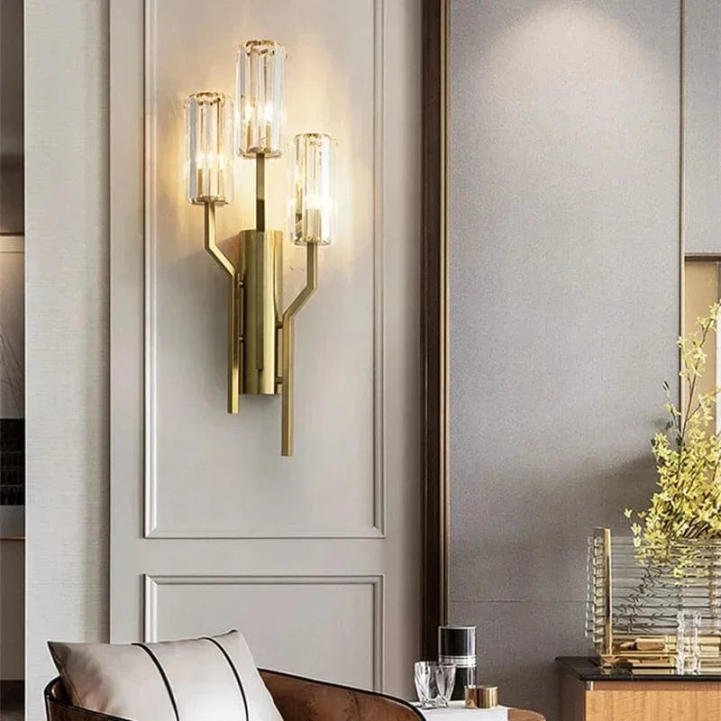 Applique murale LED de luxe en cristal - Style post-moderne | Marco Lucetti