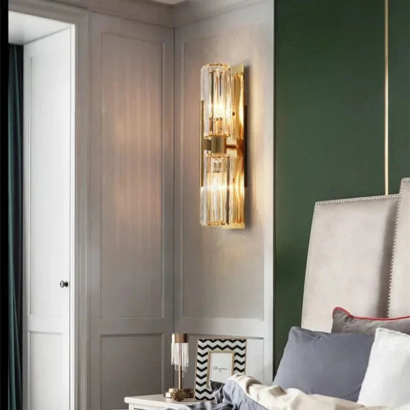Applique murale LED de luxe en cristal - Style post-moderne | Marco Lucetti