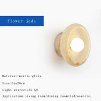 Applique murale LED Luxe en Jade pour Hôtel de Prestige