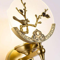 Applique murale LED de luxe en marbre doré | Marco Lucetti