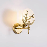 Applique murale LED de luxe en marbre doré | Marco Lucetti