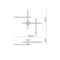 Applique murale LED de luxe en métal modernisé | Marco Lucetti