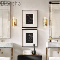 Applique murale LED de luxe en verre cylindrique | Marco Lucetti