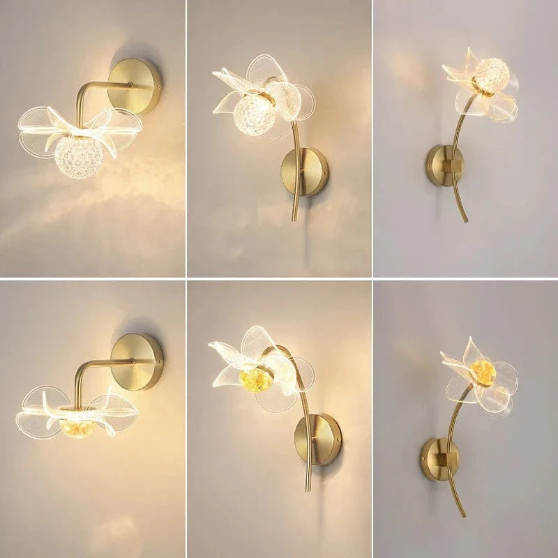 Applique murale LED de luxe "Fleur Enchantée" | Marco Lucetti