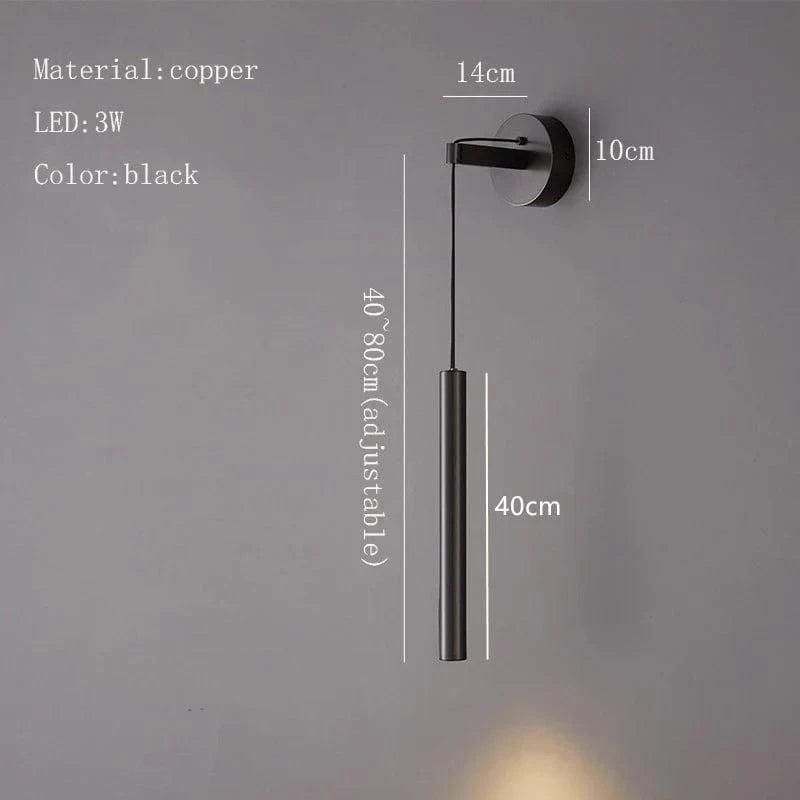 Applique Murale LED de Luxe Or Réglable | Marco Lucetti Noir / 3 modifiables