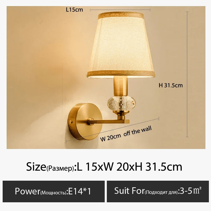 Applique murale LED de style européen pour hôtel de luxe | Marco Lucetti