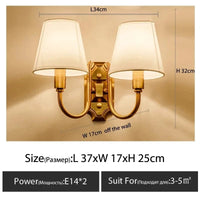 Applique murale LED de style européen pour hôtel de luxe | Marco Lucetti C double tête / Lumière chaude