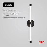 Applique murale LED de style postmoderne | Marco Lucetti Noir-2pc / Blanc froid / 10W