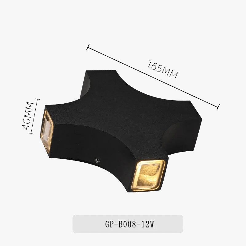 Applique murale LED décor porte d'entrée appliques jardin  | Marco Lucetti