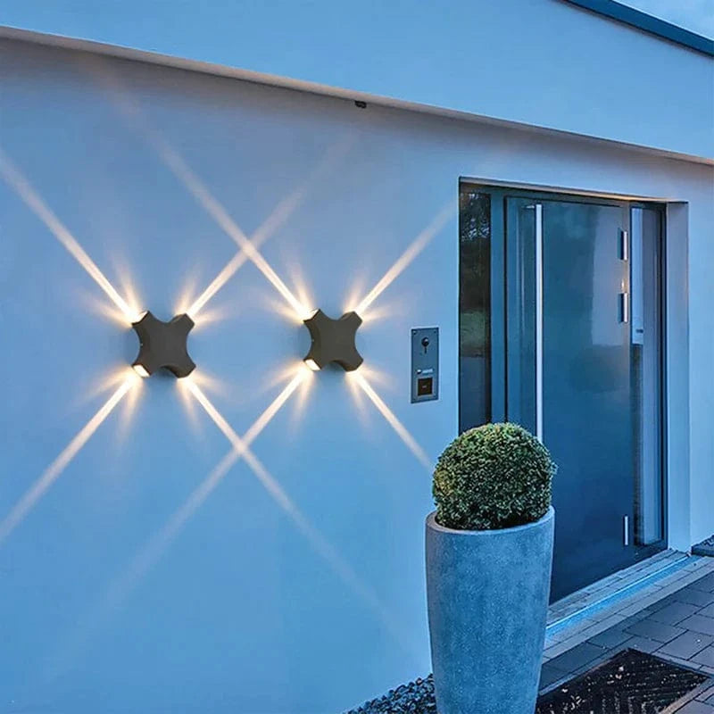 Applique murale LED décor porte d'entrée appliques jardin  | Marco Lucetti