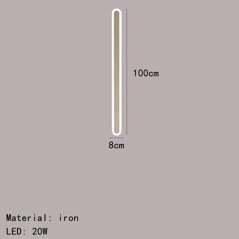 Applique Murale LED Décorative en Aluminium Acrylique - Polyvalente et Élégante | Marco Lucetti 100cm-Blanc / Lumière chaude