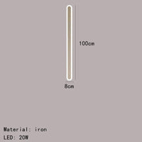 Applique Murale LED Décorative en Aluminium Acrylique - Polyvalente et Élégante | Marco Lucetti 100cm-Blanc / Lumière chaude