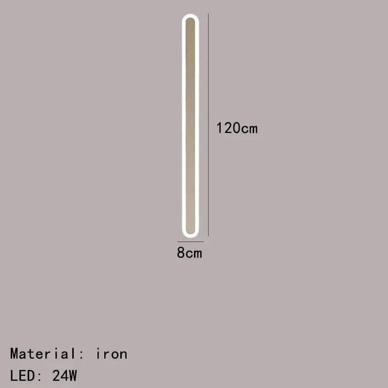 Applique Murale LED Décorative en Aluminium Acrylique - Polyvalente et Élégante | Marco Lucetti 120cm-Blanc / Lumière blanche