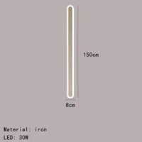 Applique Murale LED Décorative en Aluminium Acrylique - Polyvalente et Élégante | Marco Lucetti 150cm-Blanc / Lumière chaude