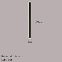 Applique Murale LED Décorative en Aluminium Acrylique - Polyvalente et Élégante | Marco Lucetti 150cm-Noir / Lumière blanche