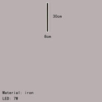 Applique Murale LED Décorative en Aluminium Acrylique - Polyvalente et Élégante | Marco Lucetti 30 cm-noir / Lumière chaude