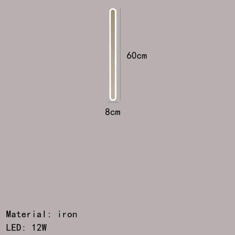 Applique Murale LED Décorative en Aluminium Acrylique - Polyvalente et Élégante | Marco Lucetti 60cm-Blanc / Lumière chaude