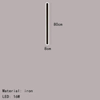 Applique Murale LED Décorative en Aluminium Acrylique - Polyvalente et Élégante | Marco Lucetti 80cm-Noir / Intensité variable