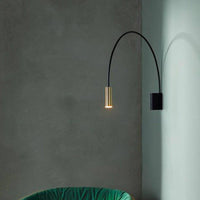 Applique murale LED demi-cercle noir | Marco Lucetti