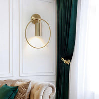 Applique murale LED design – Anneau et cylindre en métal Fly | Marco Lucetti