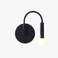 Applique murale LED Design avec ampoule suspendue | Marco Lucetti Noir / Froide